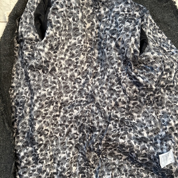 Euro Designer Luisa Cerano Business Casual Grey Wool Coat - Picture 7 of 7